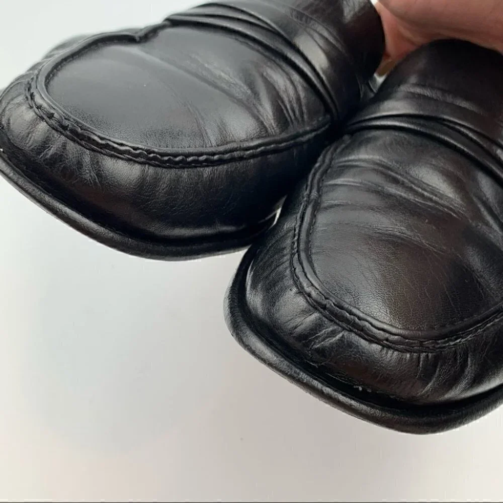 Allen Edmonds Bergamo loafers 10.5 E black Italian